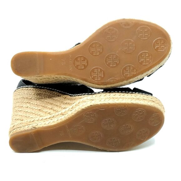 TORY BURCH~FRIEDA~Women's Platform Wedge Espadrille Sandals Shoes SIZE 7 - Picture 6 of 6